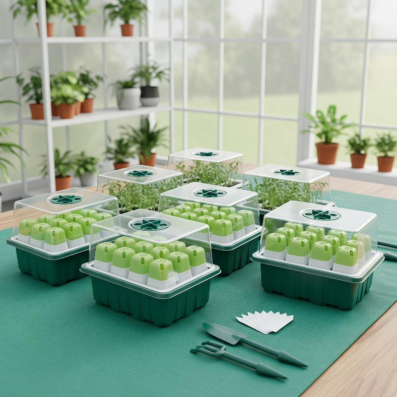 1Set Seed Starter Tray Mini Gr - đánh giá và giá Dome Propagation Kit
