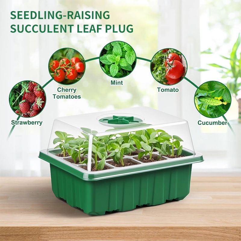 Seed Starter Tray Mini Greenho - đánh giá và giá Dome Propagation Kit