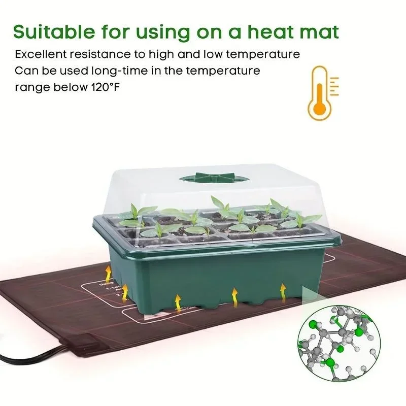 12Grids Seedling Trays Seed St - đánh giá và giá Dome Propagation Kit