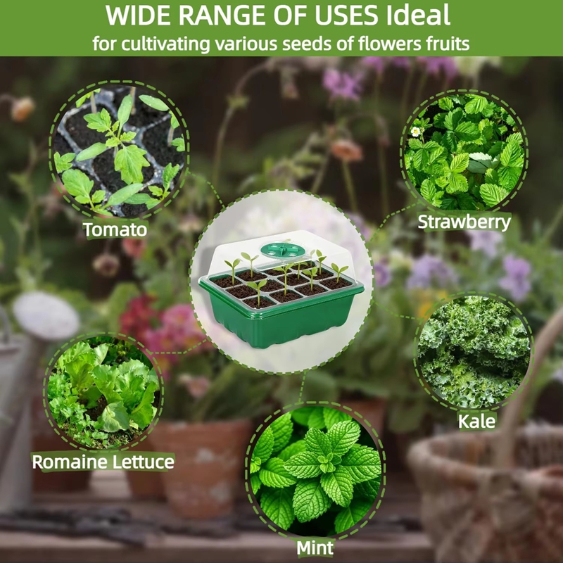Seed Starter Tray Mini Greenho - đánh giá và giá Dome Propagation Kit